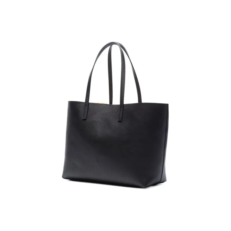 VERSACE Cow Leather Combo Bag Tote Bag Shopping Bag Handbag Shoulder Bag Women's Black-3