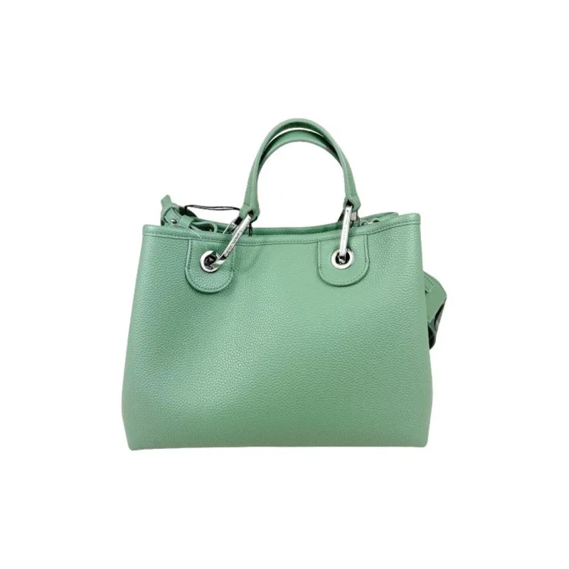 GIORGIO ARMANI Eco Leather Shoulder Bag Crossbody Bag Handbag Small Size Women's Sage Green-1