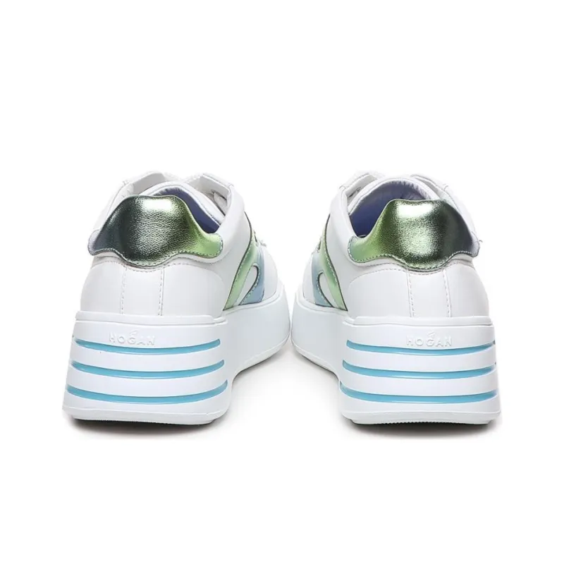 HOGAN Rebel Metallic-patch Sneakers-4