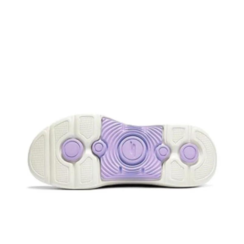 Skechers Cushioned Wear Resistant Coverage Support Lightweight Low Top Casual Shoes Women's Black White Purple-4
