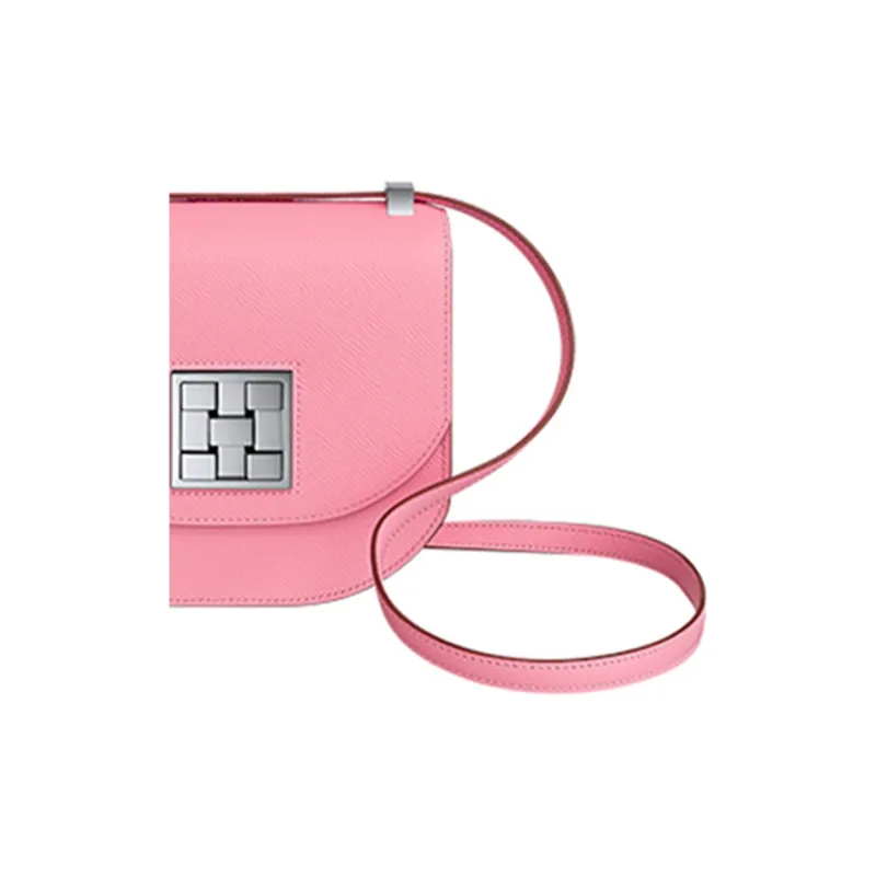 HERMES Mosaique Epsom Calfskin Shoulder Bag, Crossbody Bag Women's 1Q Rose Confetti Milkshake Pink-1