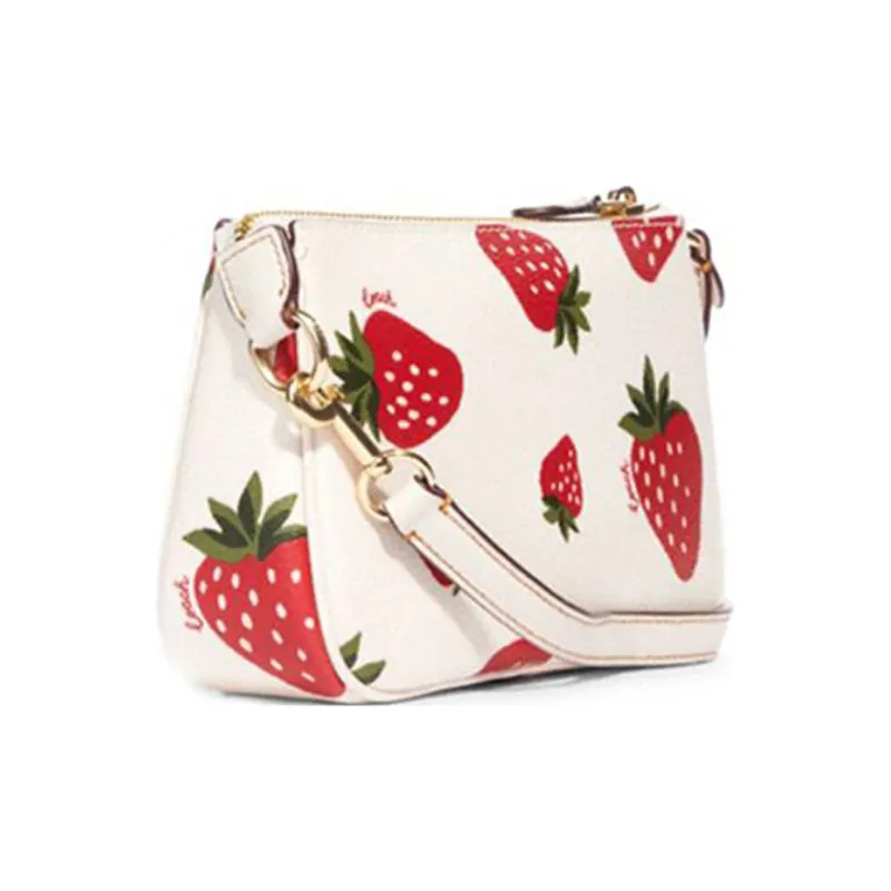 COACH Nolita Canvas With Leather Mahjong Bag Shoulder Bag Handbag Shoulder Bag Women's White-10