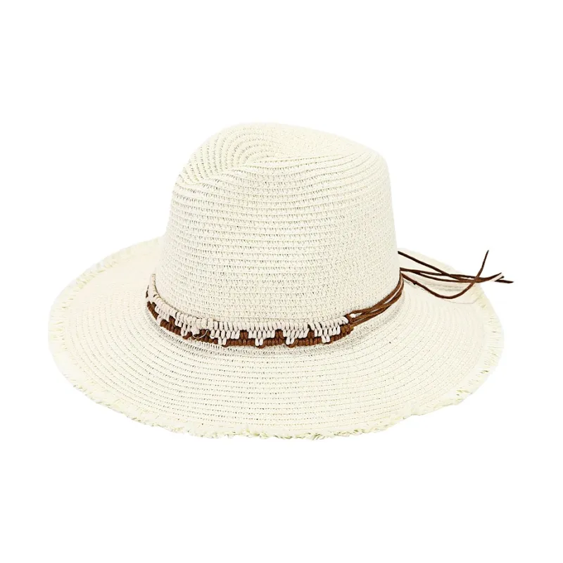 MUSTKOO Straw Woven Sun Protection Hats Unisex-0