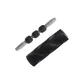 Slim Leg Two-Piece Set[Obsidian Black]30cm Foam Roller+Massager Stick