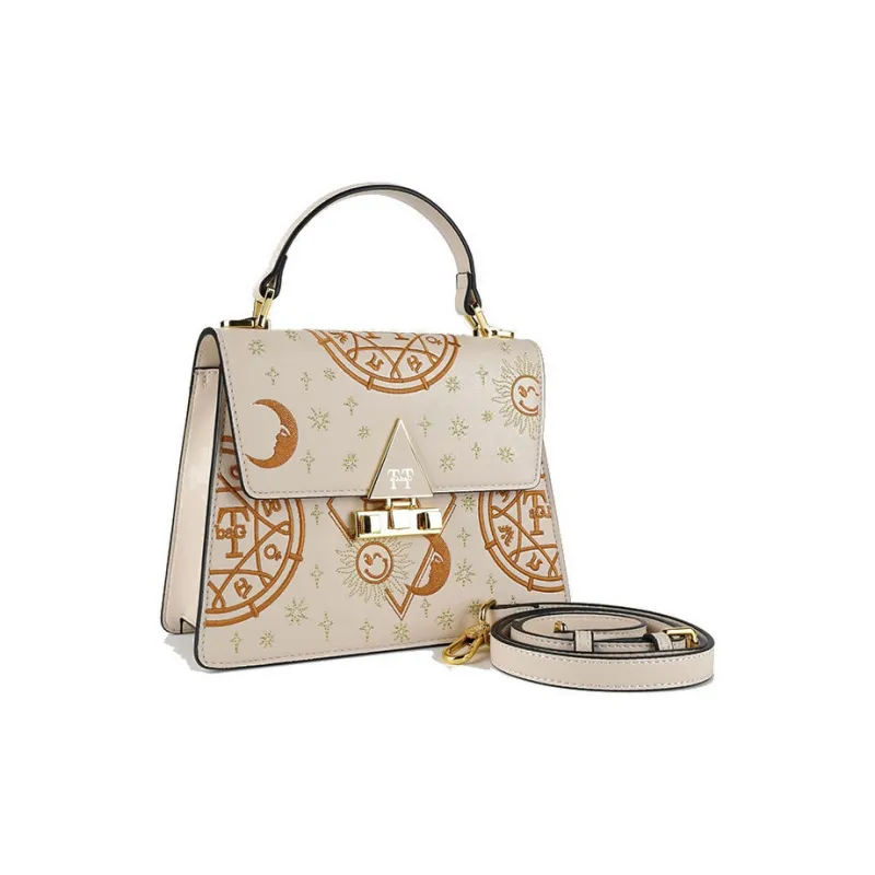 TTaG．baG PU Handbag Regular Women's Black/Ecru-7