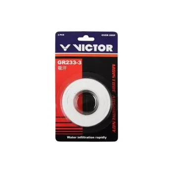 VICTOR Badminton Grip Tape White Polyurethane Thin