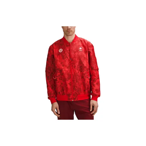 Lululemon Team Canada Jackets Men Sports Red/SPED