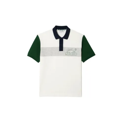 LACOSTE Polo Shirts Men White