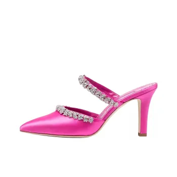 MANOLO BLAHNIK Vedadamu 80mm Crystal embellished Mules