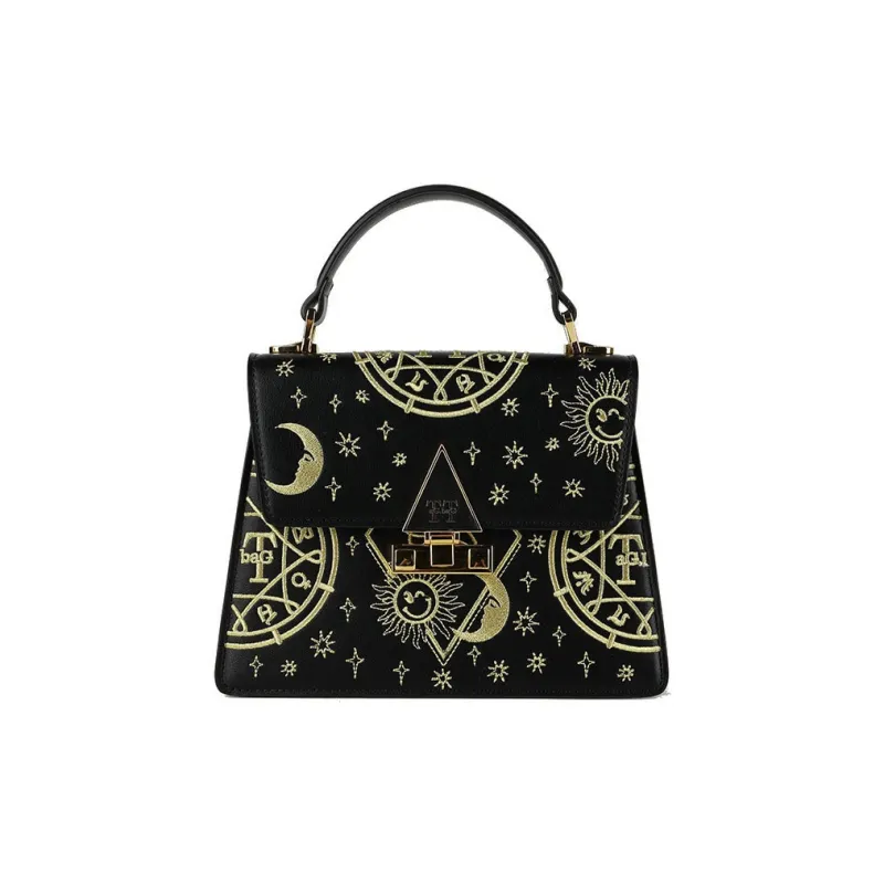 TTaG．baG PU Handbag Regular Women's Black/Ecru-2