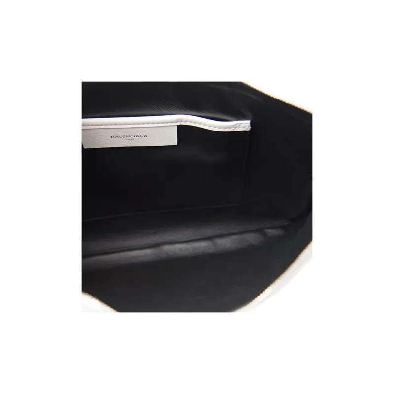 Balenciaga Cow Leather Clutch Women's White-4
