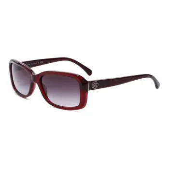 CHANEL Pre-Owned 2000s Camellia Print Rectangle-framed Sunglasses