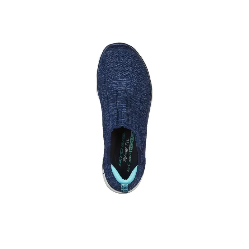 Skechers ARCH FIT VISTA Low-Top Casual Running Shoes Women's Blue-2