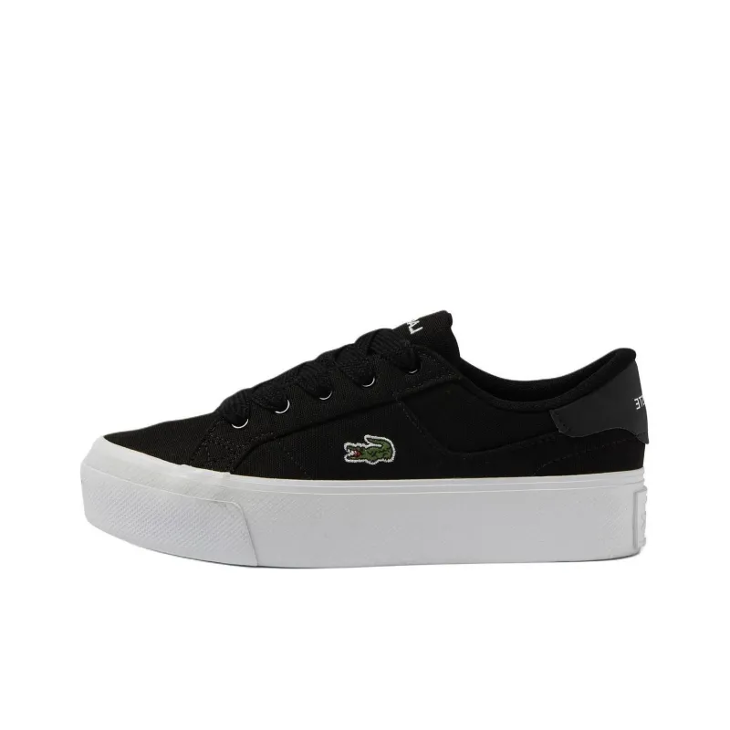 LACOSTE Low Top Skateboard Shoes Women's Black-0