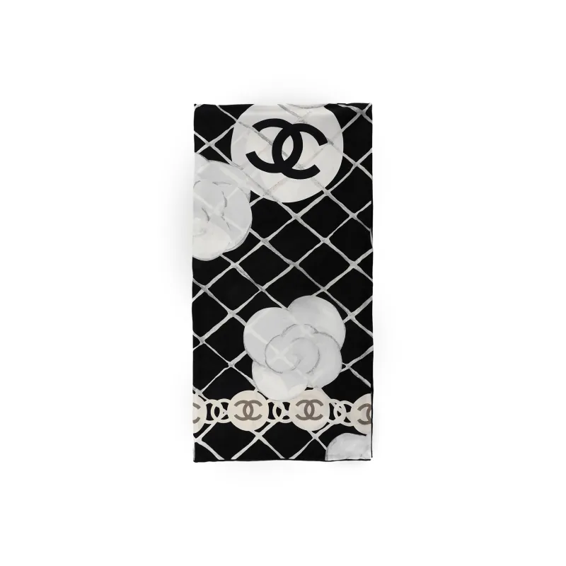 CHANEL Accessories Silk Scarves Women's-3