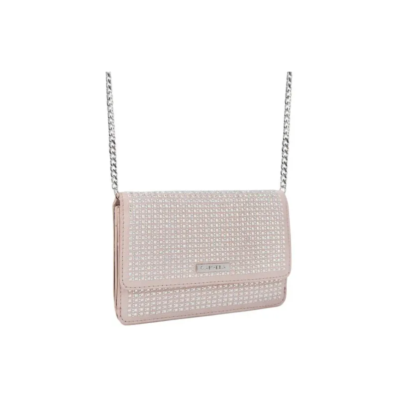 Kurt Geiger London Textile Material One Shoulder Crossbody Clutches Women's Light Pink-1