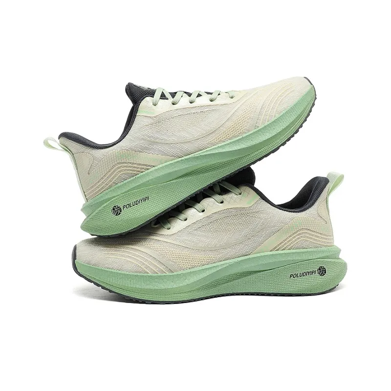 POLUDIYIPI Blaze S3 PRO Running Shoes Unisex Low Top Black Purple/Jasmine Tea Green/Light Pink-8