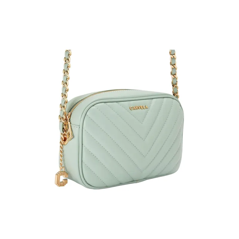 Kurt Geiger London Textile Material Shoulder Bag Crossbody Bag Women's Light Green-1