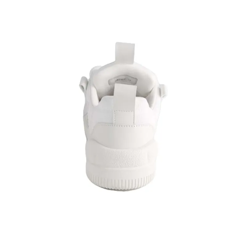 SIMON SCOTT SS Puffy Shoes Height Increasing Lightweight Breathable Low Top Skateboard Shoes Unisex White-4