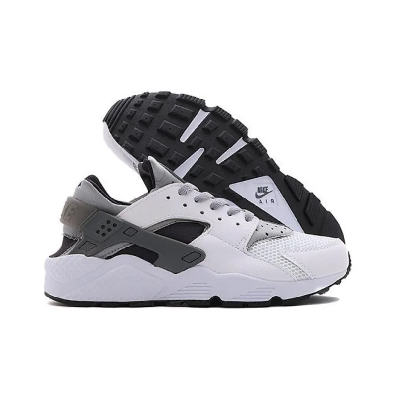 Nike Air Huarache Run White Wolf Grey Black-2