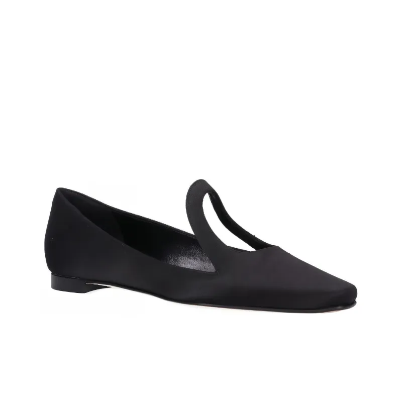 MANOLO BLAHNIK Fugaloa Casual Single Shoes Women's Black-3