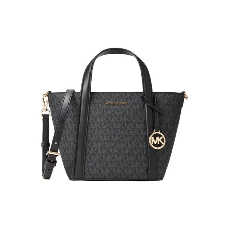 MICHAEL KORS Artificial Leather Tote Bag, Shopping Bag, Shoulder Bag, Crossbody Bag, Handbag Small Size Women's Black-0