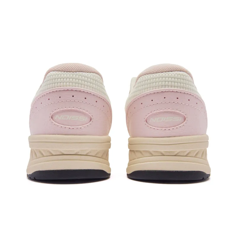 QIAODAN Sea Salt 2.0 Height Increasing Wear Resistant Slip Resistant Low Top Skateboard Shoes Women's Ivory Frost Pink-4