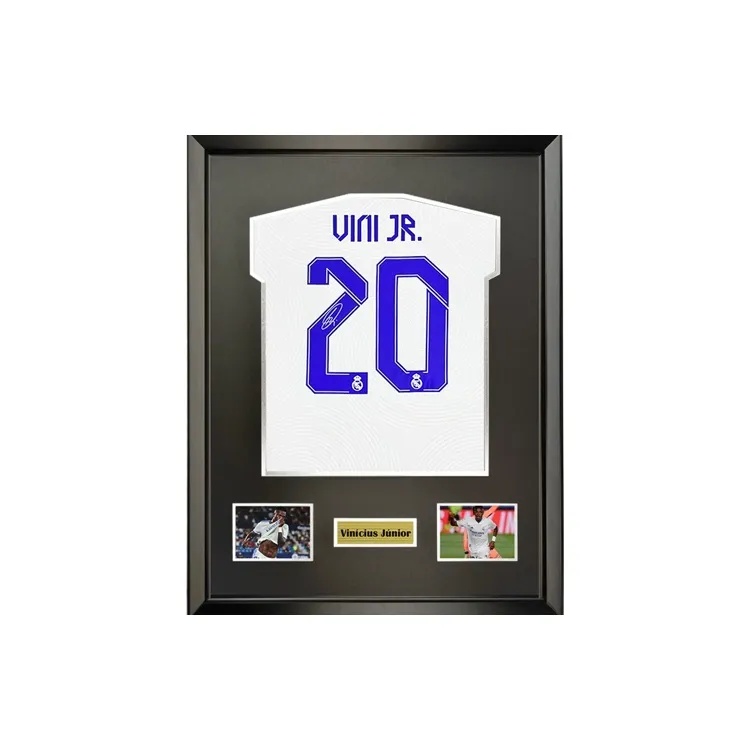 Three For 21-22 Real Madrid Vinicius Or Vinicius Junior Signed Soccer Apparel Jersey With SA Certificate-0