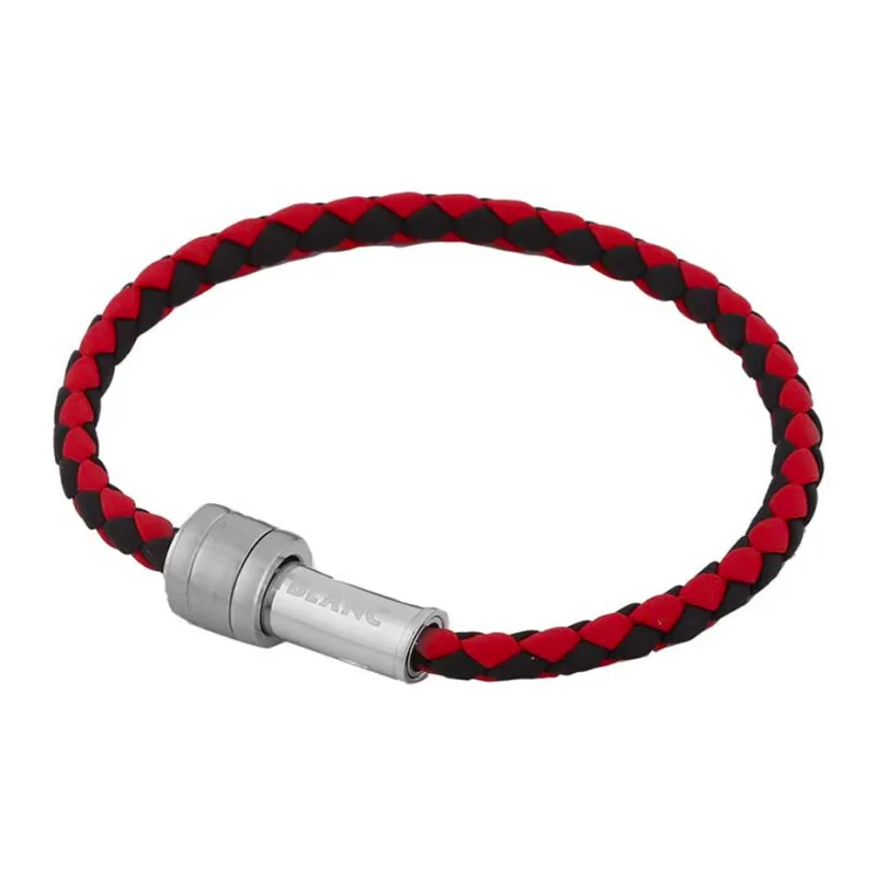 MONTBLANC Leather Wristbands Men's Red-4