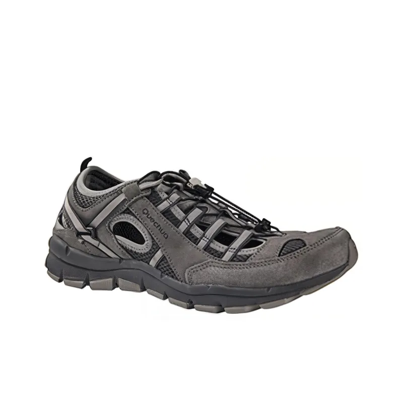 DECATHLON ODS NH150 Cushioning Anti Slip Wear Resistant Breathability Low Top Hiking Shoes Men's Gray-1