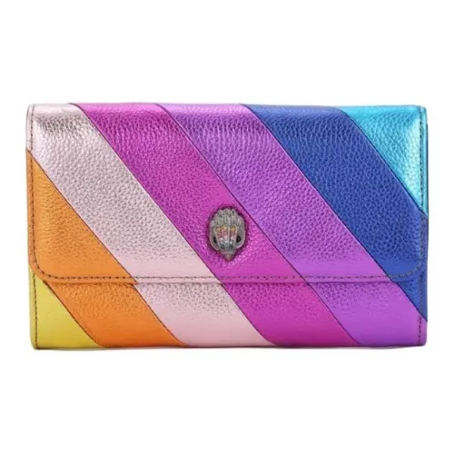 Kurt Geiger London Pebbled Cow Leather Shoulder Bag Crossbody Bag Wallet Women's Multicolor
