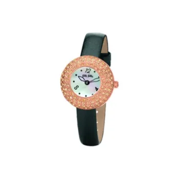 Folli Follie Wrist Watch Automatic Mechanical Movement Leather Strap White Dial Women's Watch