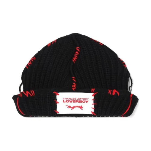 CHARLES JEFFREY Loverboy Logo-patch Chunky-knit Beanie