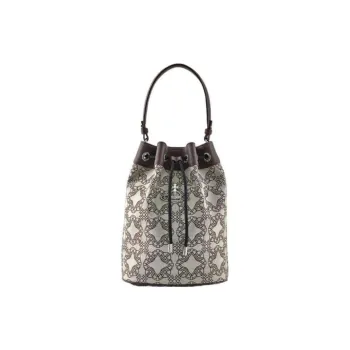 Vivienne Westwood Polyester One Shoulder Bucket Bag, Handbag Women's Brown