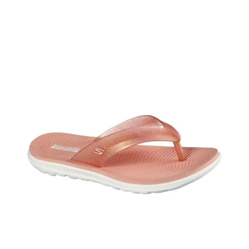 Skechers ON THE GO Quick Dry Flip Flops Women's Orange-3