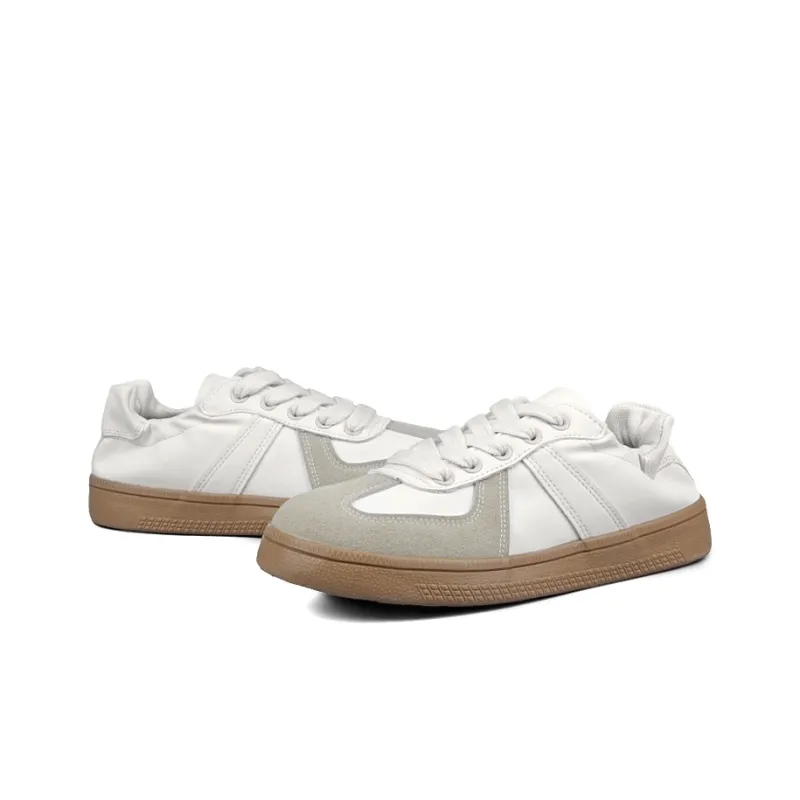 WENPU Slip Resistant Impact Resistant Lightweight Breathable Low Top Skateboard Shoes Women's-19