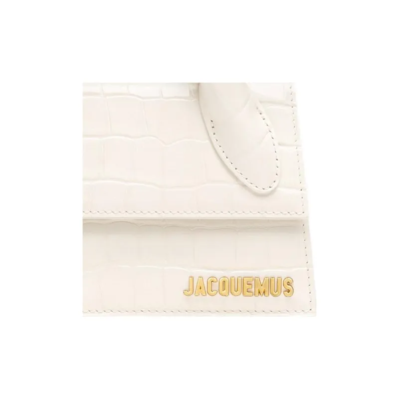 Jacquemus Le Chiquito Long Crocodile embossed Bag-3