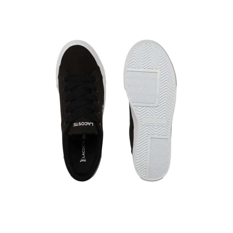 LACOSTE Low Top Skateboard Shoes Women's Black-5