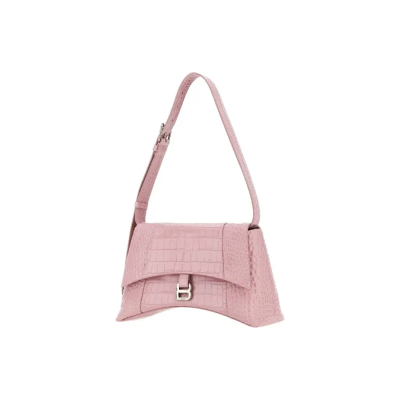 Balenciaga Downtown Cow Leather Portable Crossbody Bag Shoulder Bag Women's Pink-1