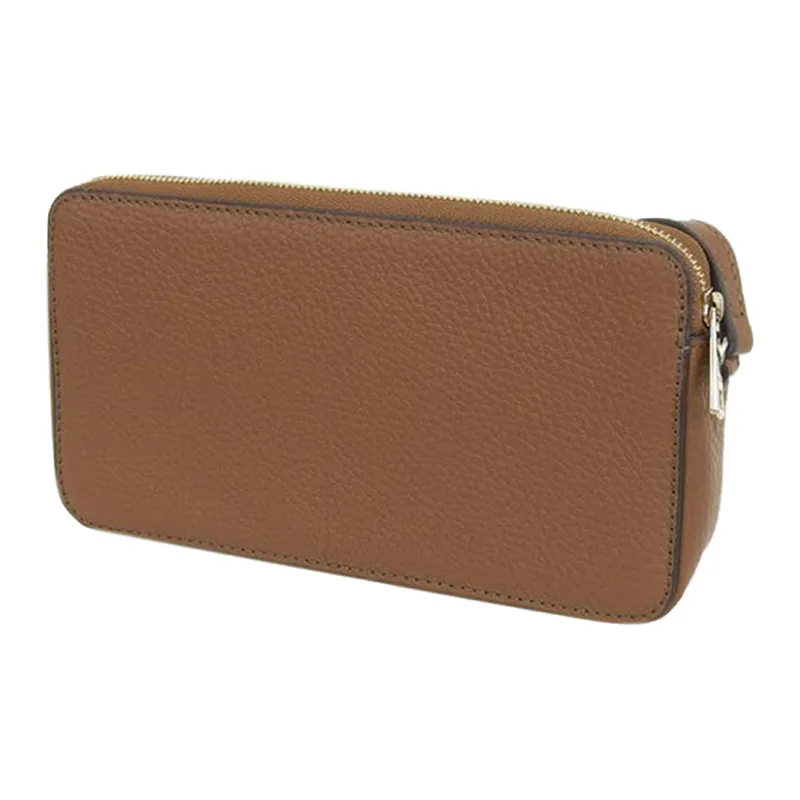 Furla Primula Calfskin Leather Shoulder Bag Women's Brown-3