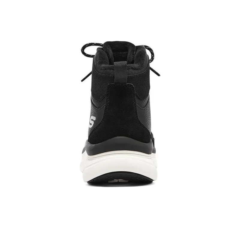 Skechers Cushioning Wear Resistant High Top Casual Shoes Women's Black-3