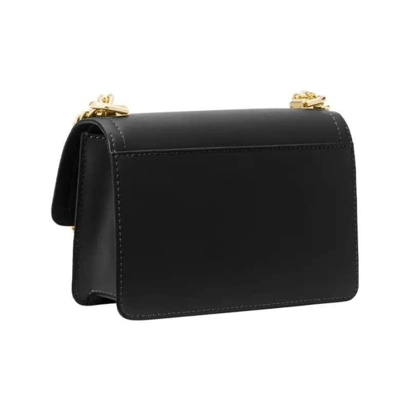 MICHAEL KORS Heather Leather Small Square Bag Chain Envelope Bag Shoulder Bag Crossbody Bag Regular Women's Black-1