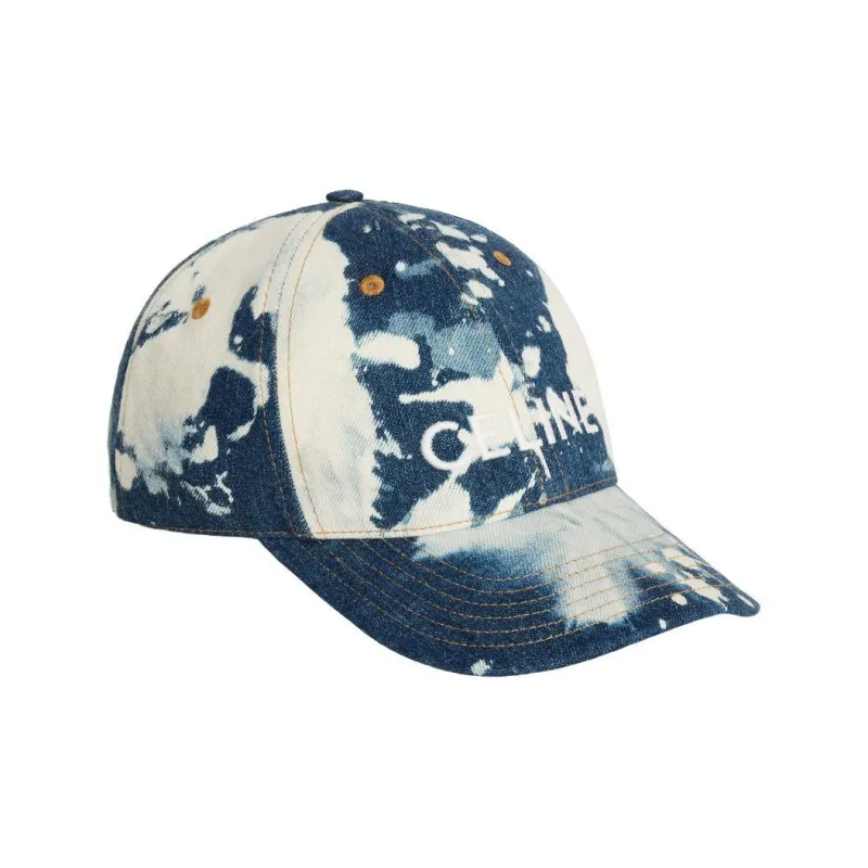 CELINE Baseball Cap In Cotton And Denim-1