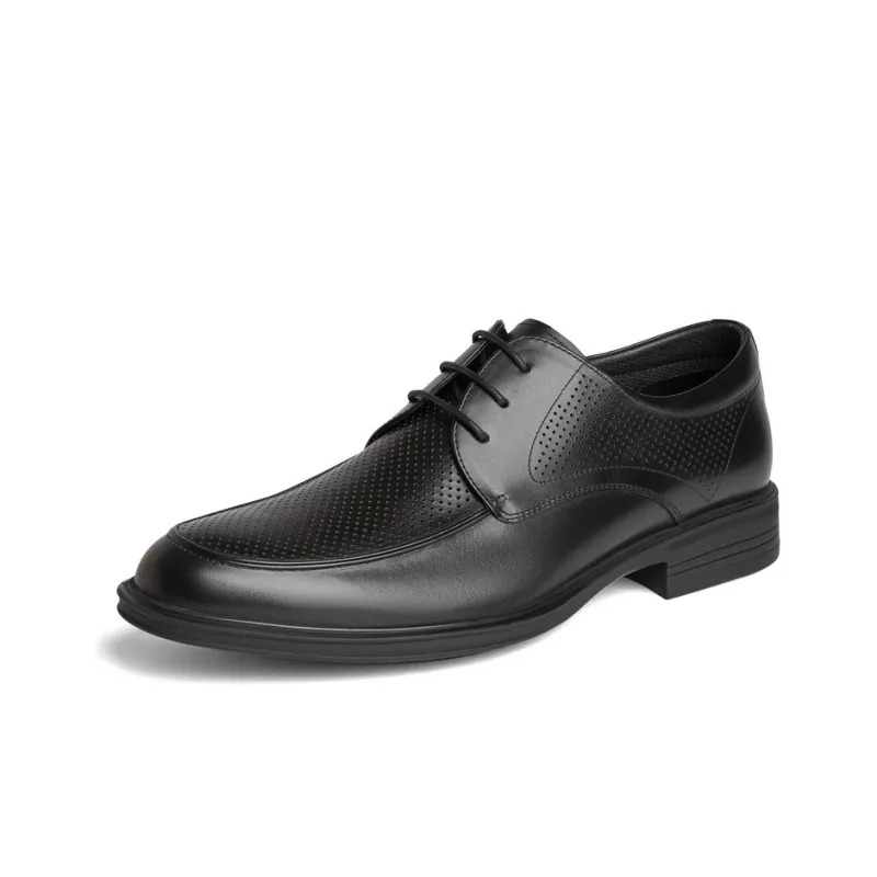 BELLE Dress Shoes Men Low Top Black, Brown-1