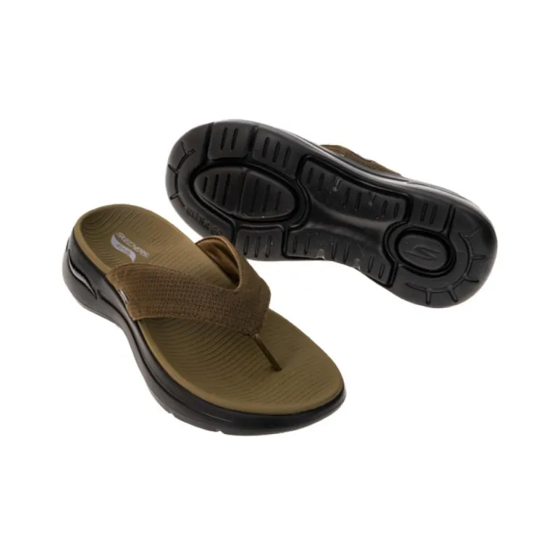 Skechers Go Walk Arch Fit Flip Flops Men's Brown-5