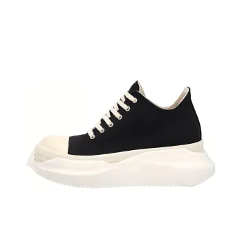 RICK OWENS DRKSHDW Abstract Low Fogachine Cotton Denim Black Milk