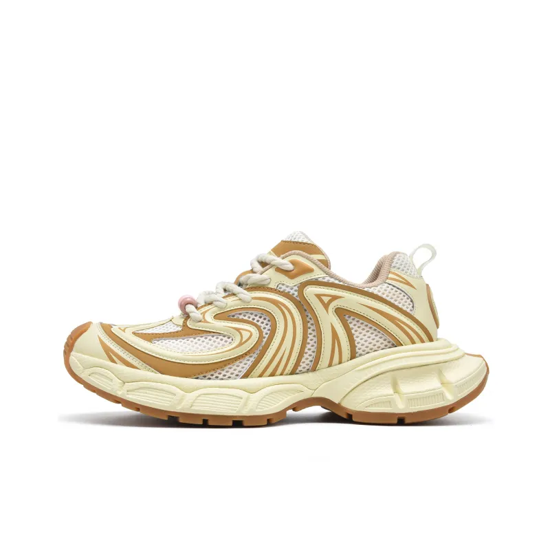 EstherShop Height Increasing Wear-Resistant Lightweight Low-Top Chunky Sneakers Unisex-7