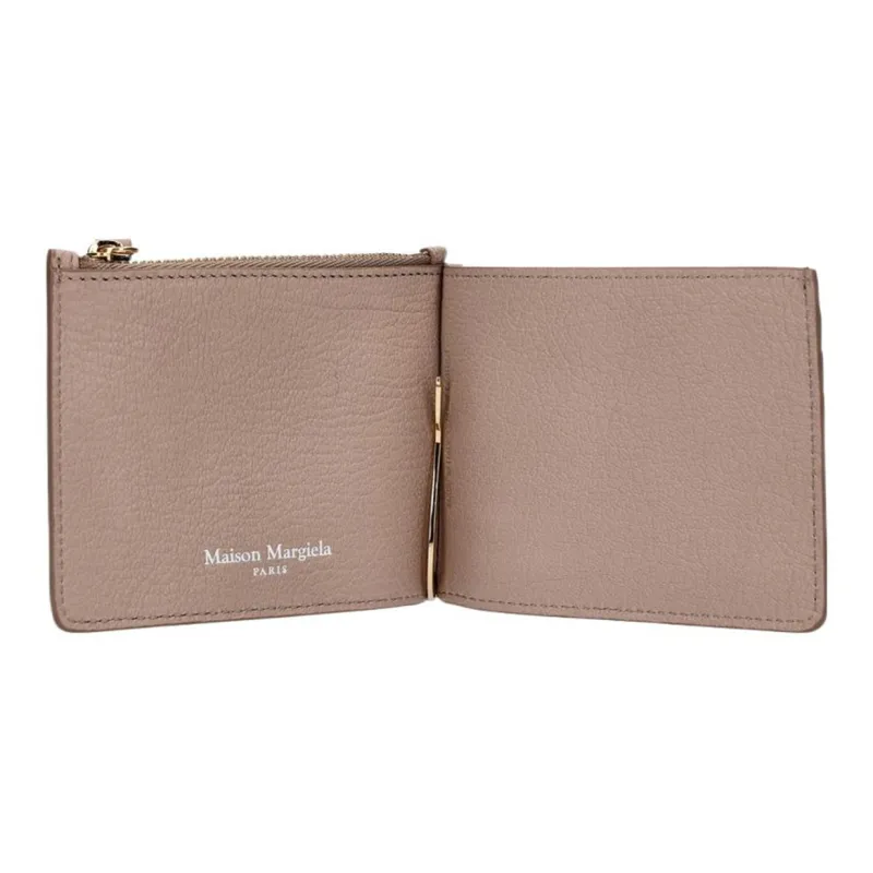 Maison Margiela Leather Wallet Men's Mist Rose-3