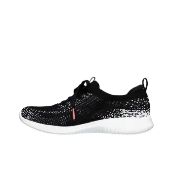 Skechers Ultra Flex 1.0 Cushioning, Wear Resistant Low Top Casual Shoes Women's Black White
