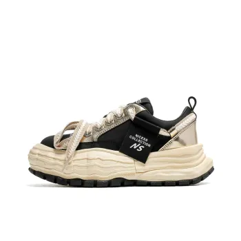 NICESS Anti-Slip Wear-Resistant Low-Top Skateboard Shoes Women's Black